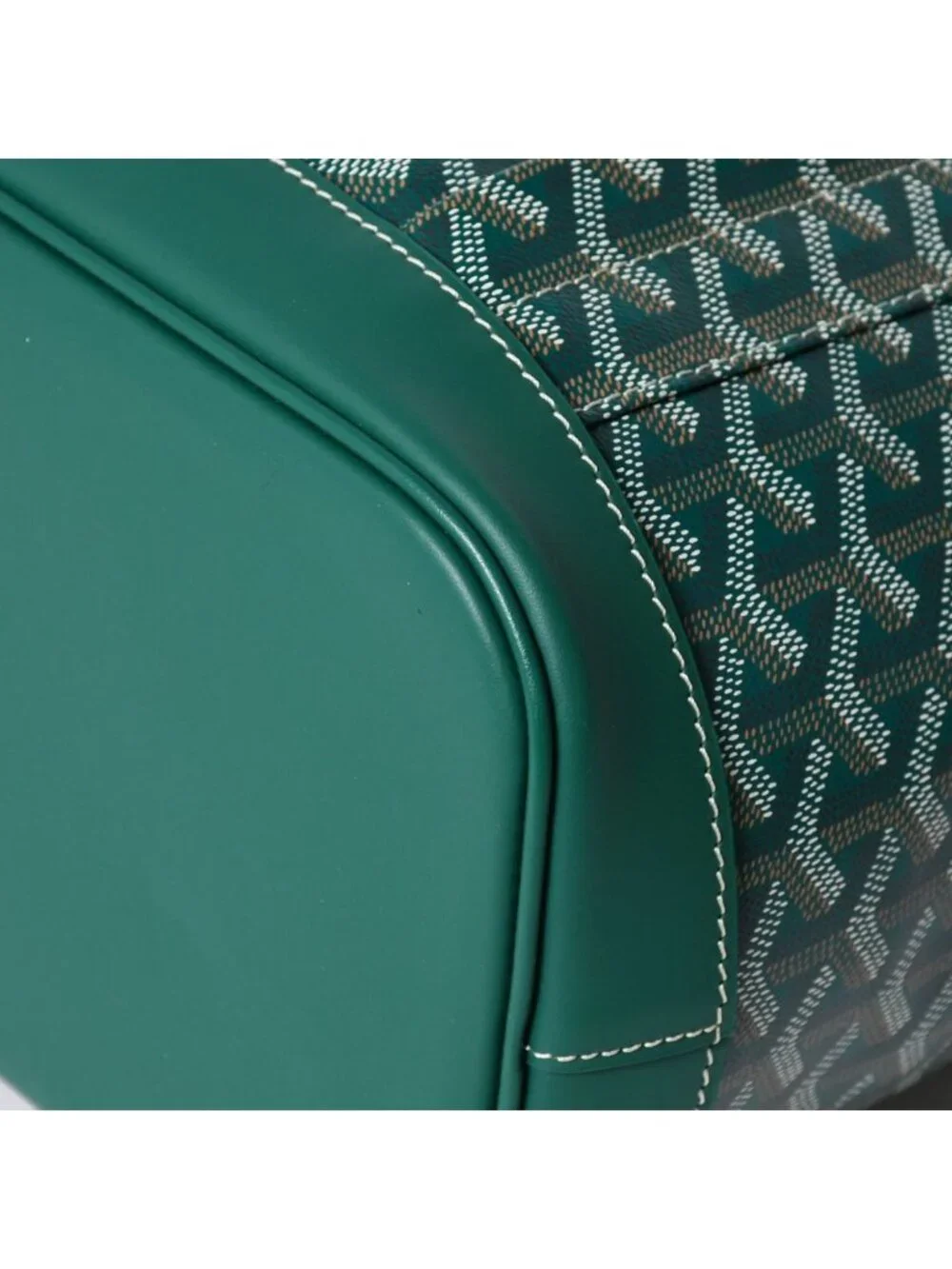 Goyard Alpine MM Backpack Canvas Green Silver